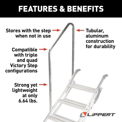 Picture of 2023024502 Lippert Components Entry Step Hand Rail