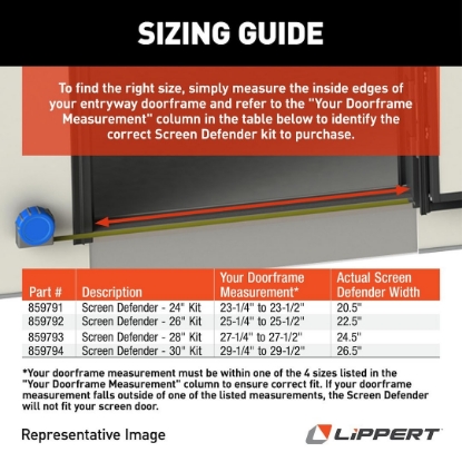 Picture of 859794 Lippert Components Screen Door Grille