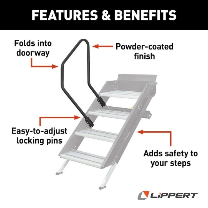 Picture of 799640 Lippert Components Entry Step Hand Rail