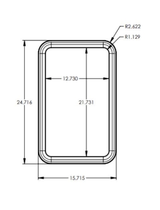 Picture of 711862 Lippert Components Entry Door Window Frame