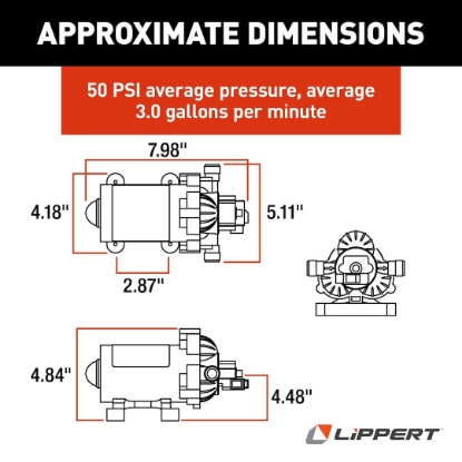 Picture of 689052 Lippert Components Fresh Water Pump
