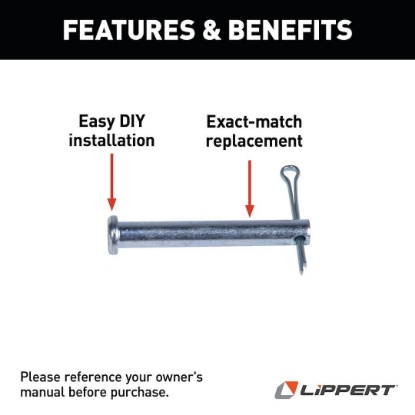 Picture of 379178 Lippert Components Entry Step Linkage Arm Clevis Pin