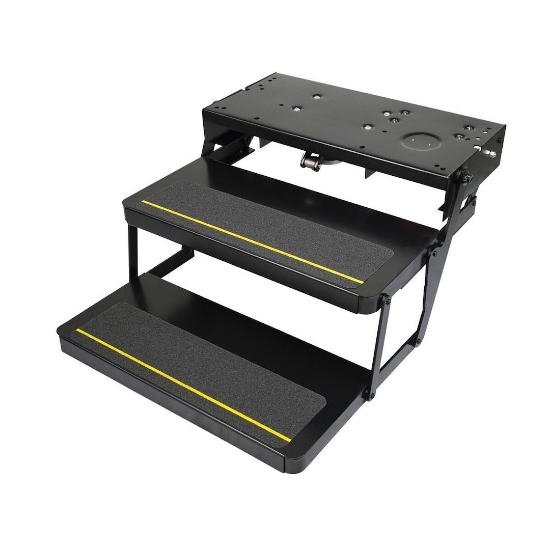 Lippert Kwikee 32 Series Double Tread Electric RV Step - Auto Extend/Retract, 300lb Capacity