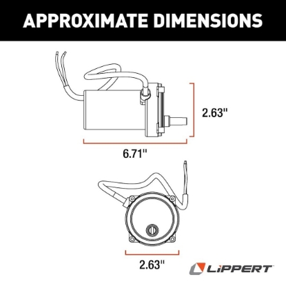 Picture of 352338 Lippert Components Trailer Stabilizer Jack Stand Motor