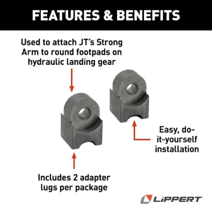 Picture of 314592 Lippert Components Trailer Stabilizer Jack Stand Lock Arm Mount