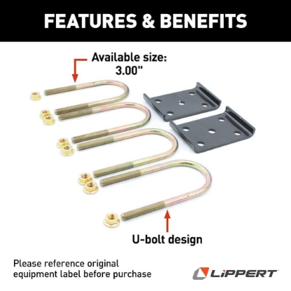 Picture of 297429 Lippert Components Leaf Spring Axle U Bolt Kit