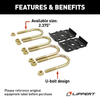 Picture of 297427 Lippert Components Leaf Spring Axle U Bolt Kit