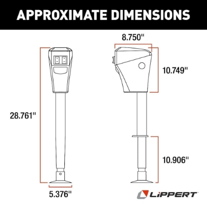 Picture of 285318 Lippert Components Trailer Tongue Jack