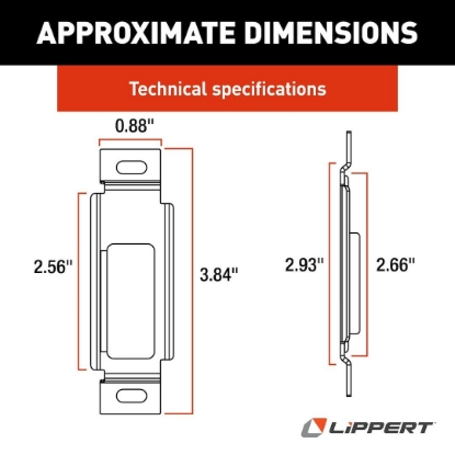 Picture of 314301 Lippert Components Access Door Latch Cover Plate