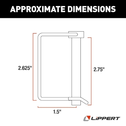 Picture of 225598 Lippert Components Trailer Coupler Safety Pin Clip
