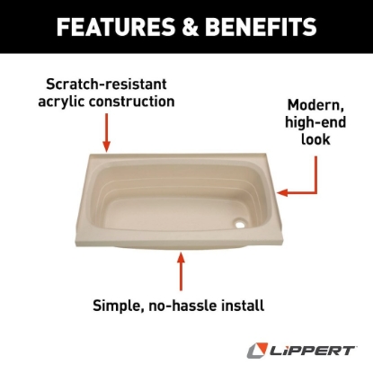 Picture of 209376 Lippert Components Bathtub