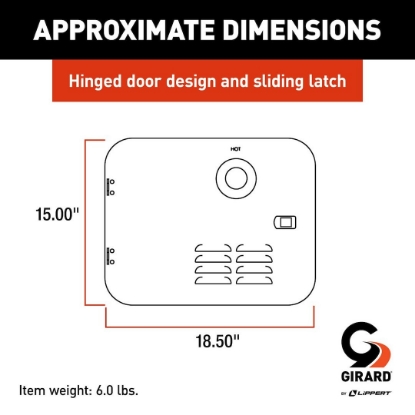 Picture of 2022107537 Lippert Components Water Heater Access Door