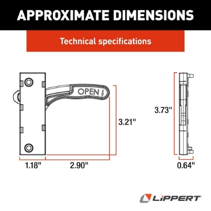 Picture of 201472 Lippert Components Screen Door Latch