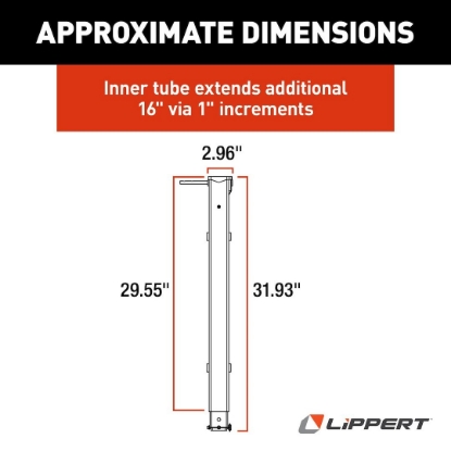 Picture of 179013 Lippert Components Trailer Landing Gear Leg