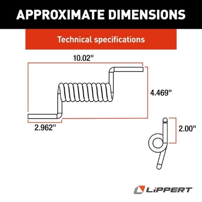 Picture of 173067 Lippert Components Trailer Ramp Door Spring