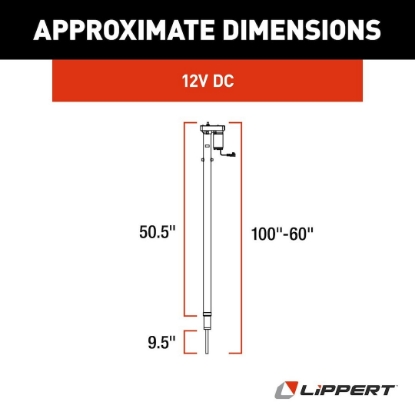 Picture of 168956 Lippert Components Slide Out Linear Actuator