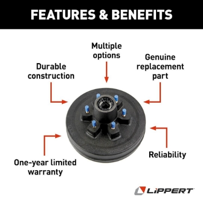 Picture of 141286 Lippert Components Trailer Axle Hub