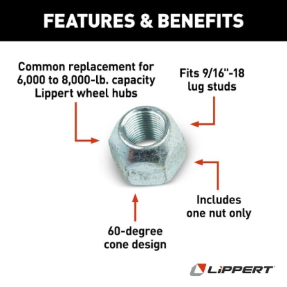 Picture of 134581 Lippert Components Lug Nut