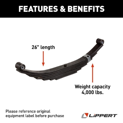 Picture of 2021095282 Lippert Components Trailer Axle Leaf Spring
