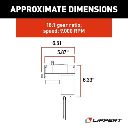 Picture of 125802 Lippert Components Slide Out Motor