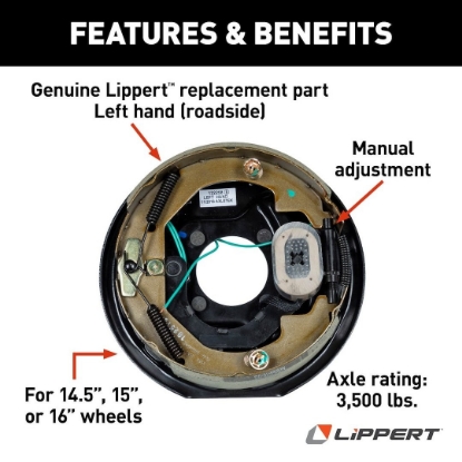 Picture of 122258 Lippert Components Trailer Brake Assembly