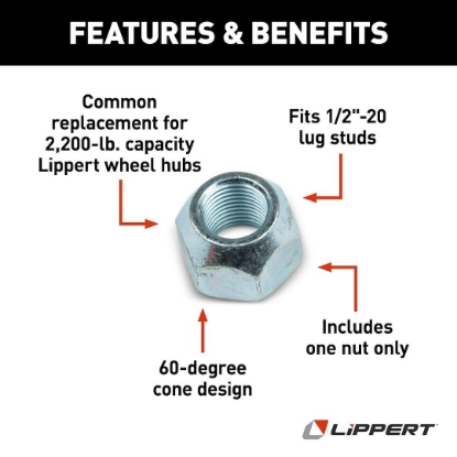 Picture of 122076 Lippert Components Lug Nut
