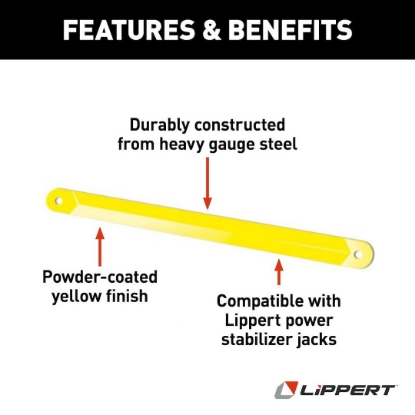 Picture of 1134122 Lippert Components Trailer Stabilizer Jack Stand Lock Arm