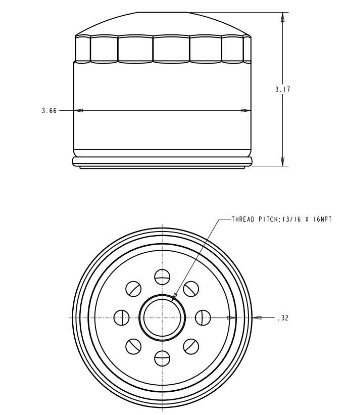 Picture of 1878242 Sierra Marine Oil Filter