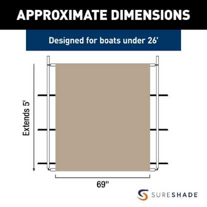Picture of 2021026264 Taylor Made Boat T-Top Shade Extension