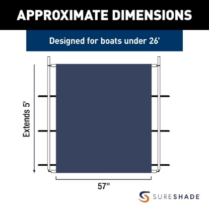 Picture of 2021026254 Taylor Made Boat T-Top Shade Extension