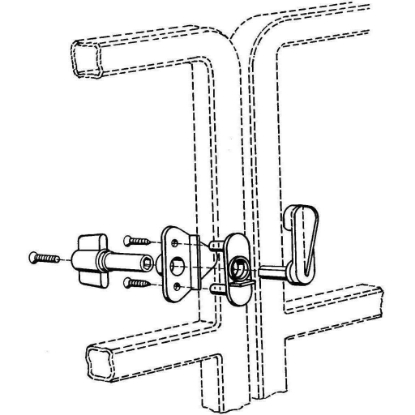 Picture of GL2DP T-H Marine Pontoon Boat Gate Latch