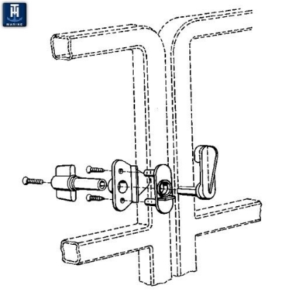 Picture of GL1DP T-H Marine Pontoon Boat Gate Latch