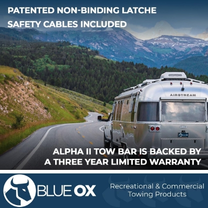Picture of Blue Ox BX7380 Alpha 2 Tow Bar, 6,500 Lbs. Tow Capacity Fits 2" Receiver Hitches